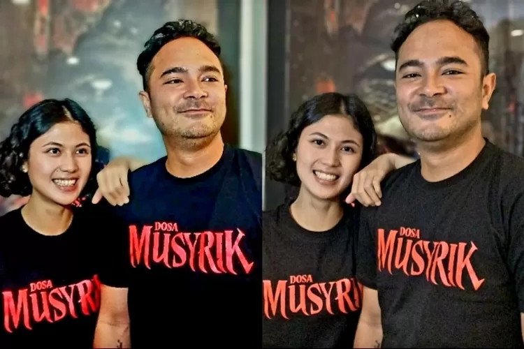 Pasangan Suami Istri Marthino Lio dan Delia Husein yang Beradu Akting dalam Film Dosa Musyrik. Foto : Hops.id